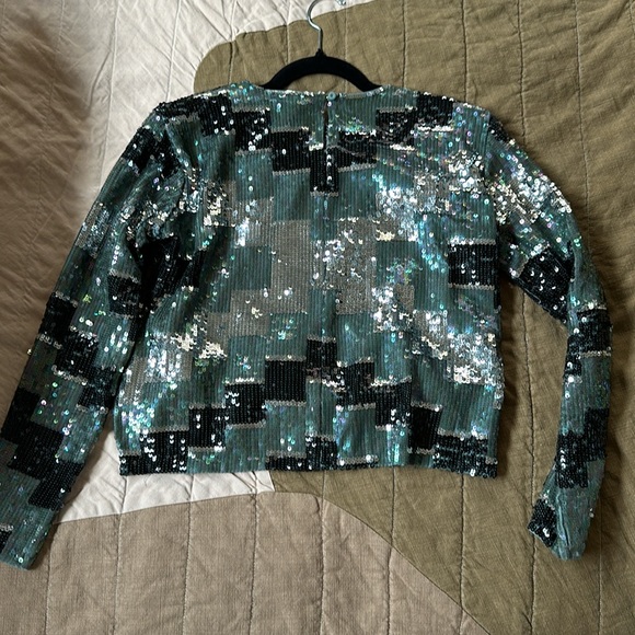 vintage ASOS Sequin top size US4 - Picture 4 of 4